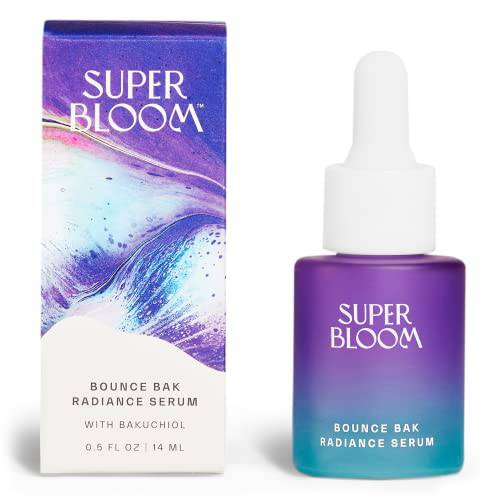 SUPERBLOOM Face Serum | Bounce Bak Anti Aging Serum | Bakuchiol Retinol Alternative for Skin Radiance | Hydrating Plant-Based Formula | 0.5 fl oz
