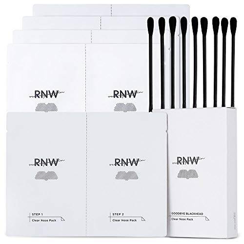 RNW DER. Two Step Clear Nose Pack, Blackhead Remover for Nose, Instant Pore Unclogging, Deep and Simple Cleansing Pore Strips Kit, Non Irritating Texture | Korean Skin Care 5 PCS