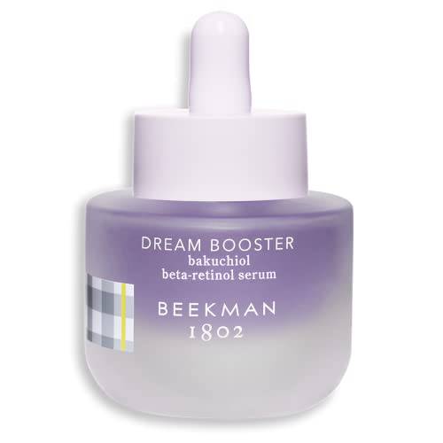 Beekman 1802 - Dream Booster Bakuchiol Serum - Beta Retinol Serum for Fine Lines and Wrinkles - Pore Minimizer Sensitive Skin Anti Aging Skin Care with Sunflower, Jojoba Oil & Squalane Oil - 0.5 fl oz