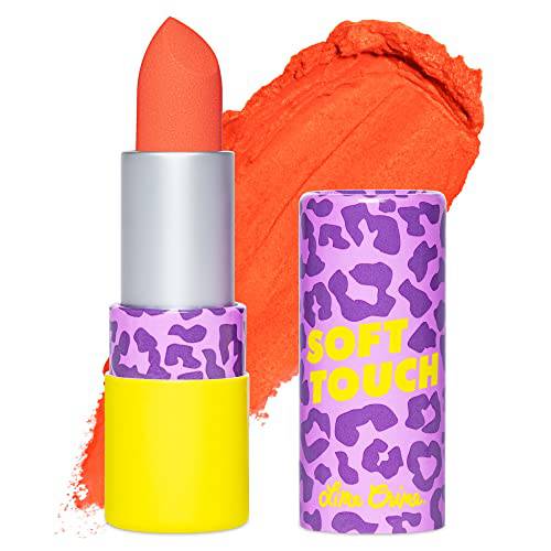 Lime Crime Soft Touch Comfort Matte Lipstick, Retro Sunrise (Bright Red-Orange) - Flirty Retro Shades - Full-Coverage Long Lasting, Lip Lining & Soft for All-Day Wear - Talc-Free & Paraben-Free