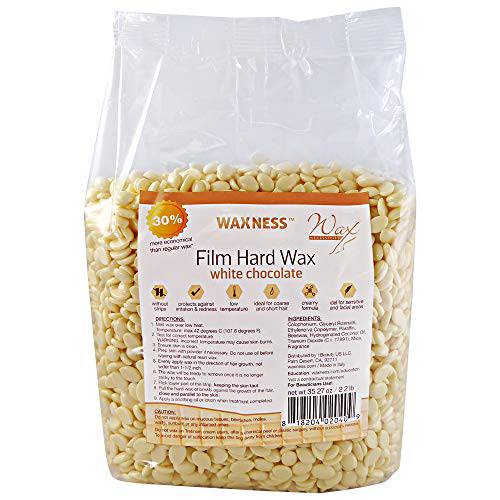 Wax Necessities Waxness Film Hard Wax White Chocolate Scented 2.2 Pounds