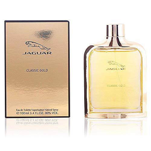 Jaguar Classic Gold Eau de Toilette Spray for Men, 3.4 Ounce