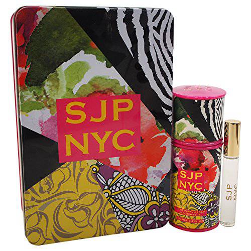 SJP NYC Gift Set For Women - Adventurous, Enticing Fragrance - Cocktail Of Floral, Fruity, And Musky Notes - Contains Perfume Spray And Mini Rollerball In Iconic, City-Inspired Scentl - 2 Pc