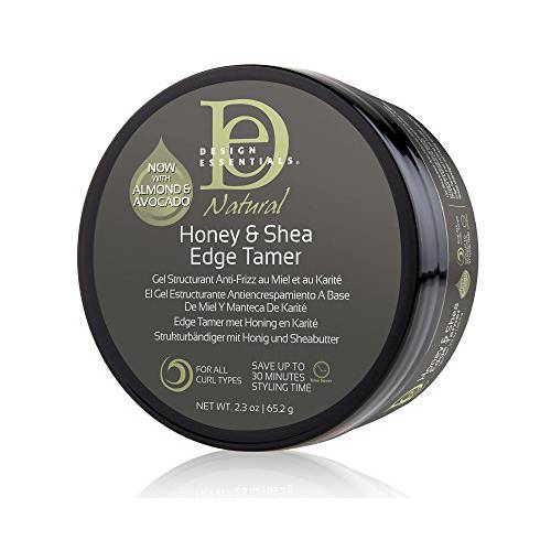 Design Essentials Natural Honey & Shea Edge Tamer Hair Gel, Clear, 2.3 Oz