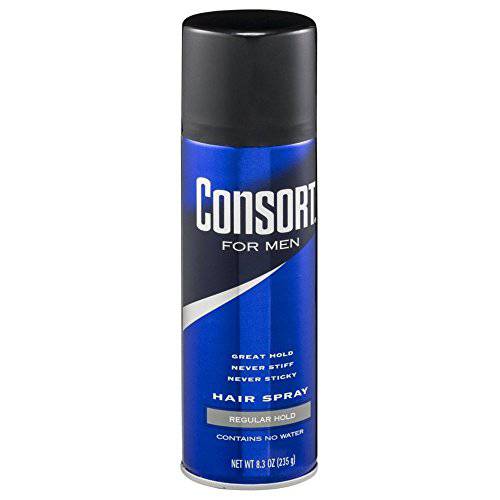 Consort For Men Hair Spray Regular Hold 8.3 oz (Pack of 3)