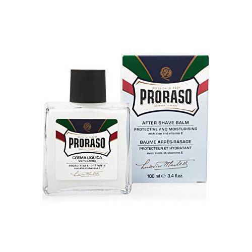 Proraso After Shave Balm, Protective and Moisturizing with Aloe Vera and Vitamin E for Dry Skin, 3.4 Fl Oz (Pack of 1)
