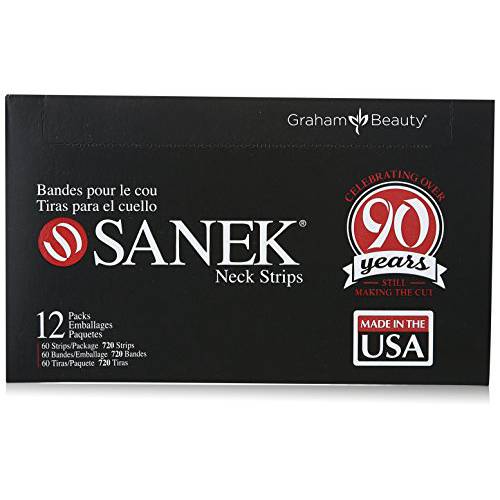 Sanek Display Neck Strips, 60 Count, Pack of 12