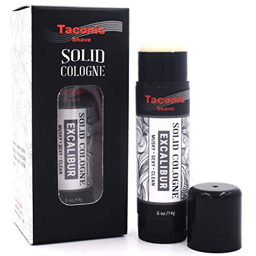 Taconic Shave’s All-Natural Excalibur Scent Men’s Solid Cologne – Portable and Easy to Apply - Artisan Made in the USA