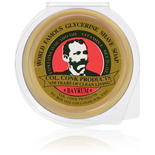 Col. Conk Bay Rum Shaving Soap 3.75 Ounce Large