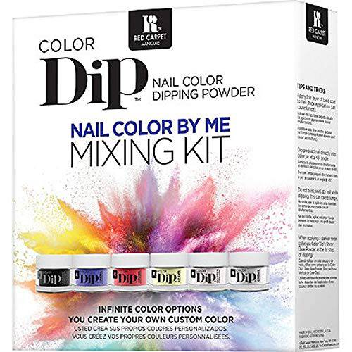 RC Red Carpet Manicure Color Dip Nail Color By Me Mixing Kit, Mix Your Own Nail Dipping Powder Colors
