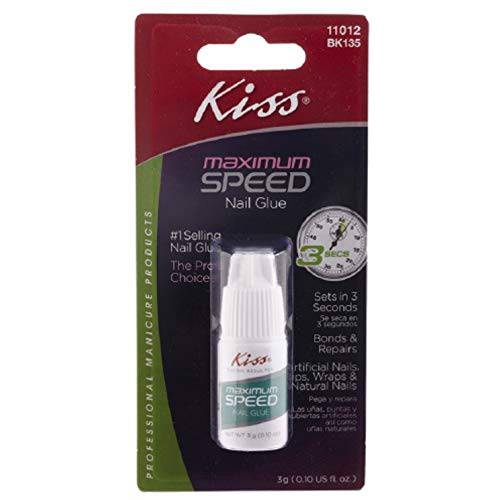 Kiss Products Maximum Speed Nail Glue BK135 (4 Pack)