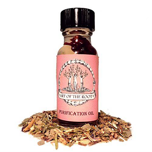 Purification Oil 1/2 oz for Bad Energy & Clearing Unwanted Influences from The Environment Hoodoo Voodoo Wicca Pagan Santeria