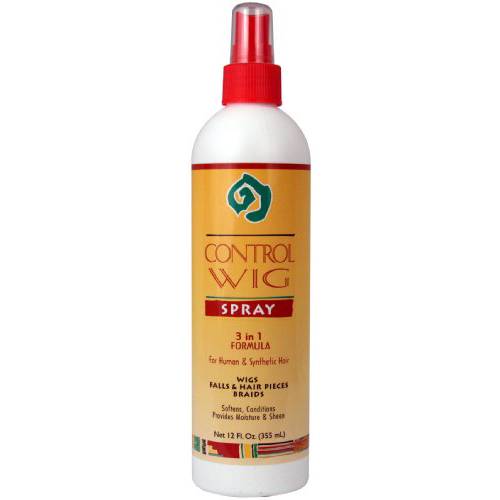 African Essence Control Wig Spray, 12 Ounce (Pack of 2)