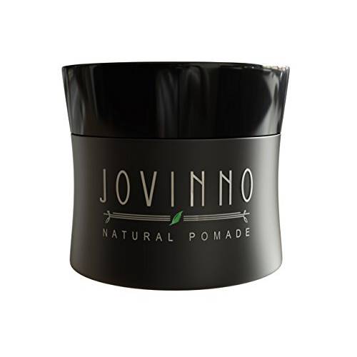 Jovinno Premium Natural Water Based Hair Styling Pomade - Matte Shine for thin to thick hair Medium to Strong Hold Clear Formula Made in France 1.7oz Travel Size