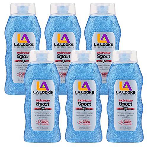 L.A. Looks Extreme Sport Ultra Hold Hair Gel, 20 Ounce (Pack of 6)