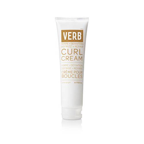 Verb Curl Cream – Vegan Curl Styling Cream – Lightweight Leave In Curl Defining Cream – Anti-Frizz Curl Cream Provides Shape, Softness and Hold – Paraben Free, Sulfate Free Curl Styler