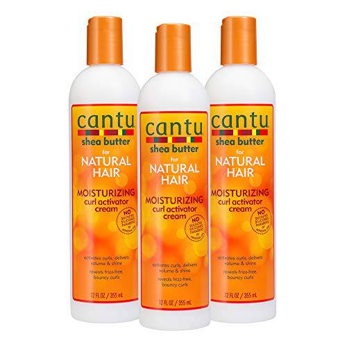 Cantu Shea Butter for Natural Hair Moisturizing Curl Activator Cream, 36 Ounce, 3-pack