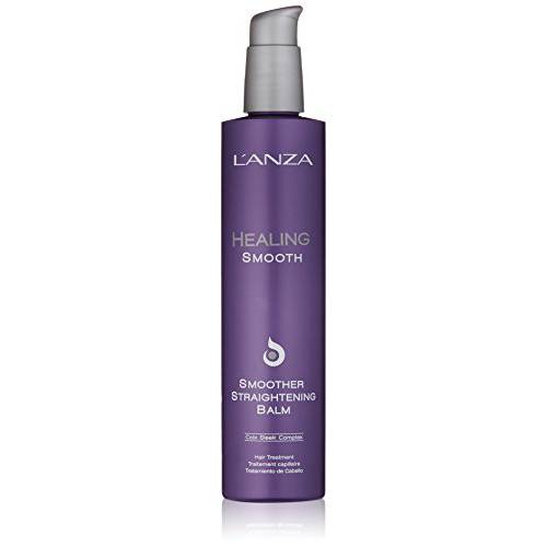 L’ANZA Healing Smooth Smoother Hair Straightener Balm, With Anti-frizz Technology, Moisturises, Nourishes, and Boosts Movement and Shine for a Naturally Straight Look (8.5 Fl Oz)
