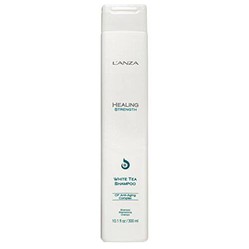 L’ANZA Healing Strength White Tea Shampoo, Strengthens, Protects and Restores Weak, Fragile, and Aged Hair, Rich with Keratin Protein, Healing Oils and Vitamin C (10.1 Fl Oz)