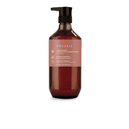 Theorie Amber Rose Hydrating Conditioner- Refresh & Hydrate, Irresistible Scent of Rose, Jasmine & Amber, Suited For All Hair Types-Color & Keratin Treated Hair, 400ML