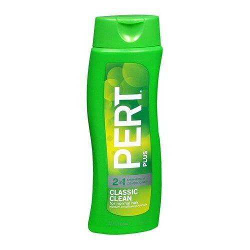 Pert Plus 2 in 1 Classic Clean Shampoo & Conditioner Medium Formula for Normal Hair 13.5 Fl Ounces (Pack of 3)