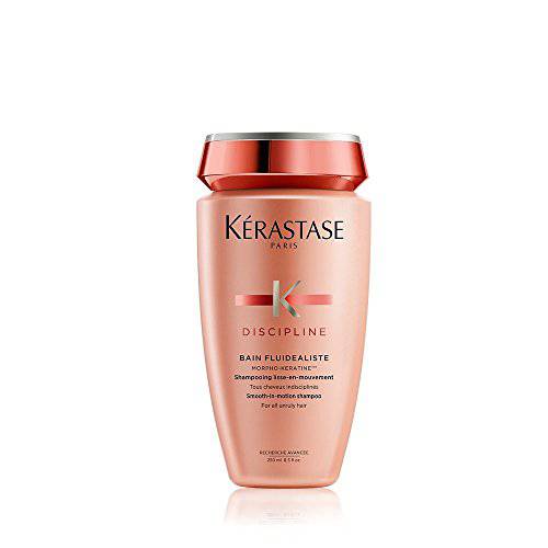 KERASTASE, Discipline Bain Fluidealiste SmoothInMotion Shampoo For Unruly OverProcessed Hair New Packaging 250mloz, 8.5 Fl Oz