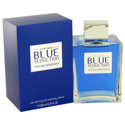 Antonio Banderas Blue Seduction Eau de Toilette Spray for Men, 6.8 Fluid Ounce