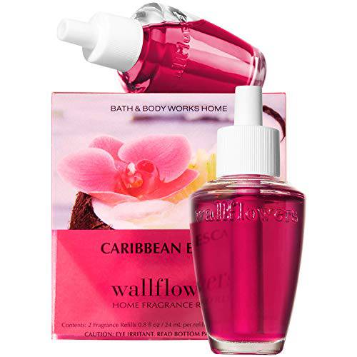 Bath & Body Works Caribbean Escape Home Fragrance Wallflowers Refills, 0.8 Fl Oz, 2-Pack