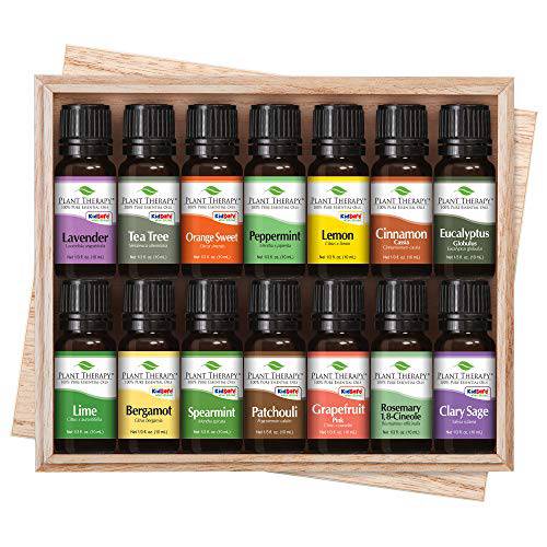 Plant Therapy Top 14 Singles Set | Lavender, Eucalyptus, Peppermint, Orange Sweet, Lemon & More | 100% Pure, Undiluted, Natural Aromatherapy, Therapeutic Grade | 10 mL (1/3 oz)