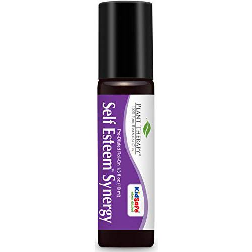 Plant Therapy Self Esteem Essential Oil Blend Pre-Diluted Roll-On 10 mL (1/3 oz) 100% Pure, Therapeutic Grade
