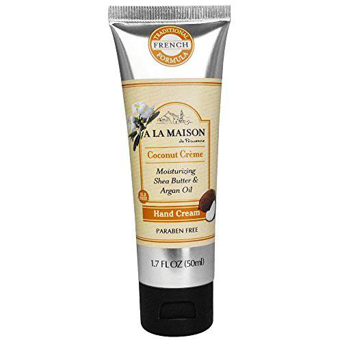A LA MAISON Coconut Creme Lotion for Dry Skin - Natural Hand and Body Lotion (1 Pack, 1.7 oz Bottle)