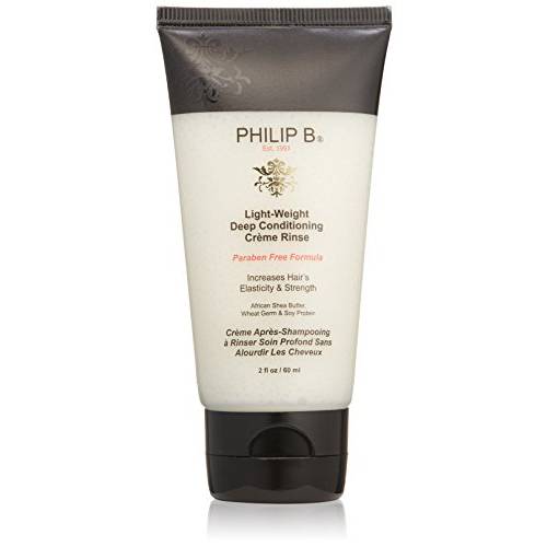 PHILIP B Light-Weight Deep Conditioner 2 oz. (60 ml) | Hair Moisturizer Detangler, Adds Shine and Smoothness to Hair, All Hair Types