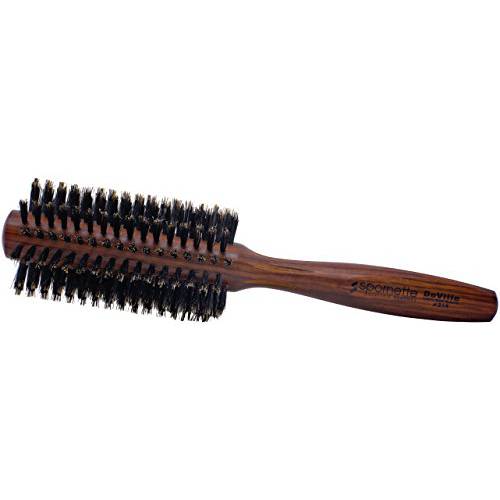 Spornette Deville 2 Inch Round Boar Bristle Hair Brush - (314) Medium Round Brush For Blow Drying Medium to Long Hair, Styling, Curling, & Blowouts - Adds Shine And Volume