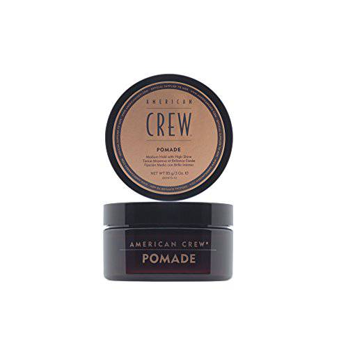 Men’s Hair Pomade by American Crew, Medium Hold with High Shine, 3 Oz