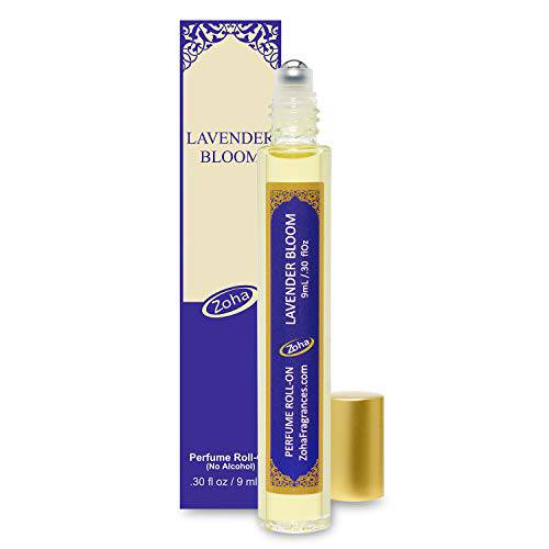 Zoha Lavender Bloom|Roll On Perfume for Women and Men | Alcohol Free & Essential Oil Based Perfumes for Moisturized Skin | Long Lasting & Vegan Fragrance Made in USA (9 ml/.30 Oz)