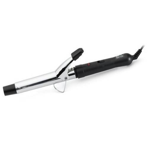 1 Inch Silver Curling Iron, Curls and smooths hair, Safety stand & tip, 430°