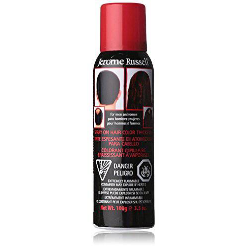Jerome Russell Spray-On Color Dark Brwn Hair Thickener 3.5oz (6 Pack)
