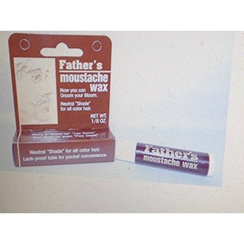 Father’s Moustache Wax Neutral. Neutral Shade for All Color Hair. Leak Proof Tube for Pocket Convenience (4). ON All Multi Packs at Checkout, (Pack of 4)