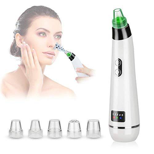 Sciobella Blackhead Removal Vacuum Tool Kit Pimple Pore Whitehead Blemish Remover Suction Facial Nose Electric Acne Comedone Extractor - USB Rechargeable - Deep Cleansing - FDA Certificated