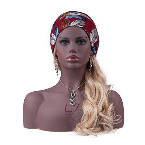 Realistic Female Mannequin Head with Shoulders for Display - Manikin Head with Shoulder for Wig/Jewelry/Makeup/Hat/Sunglass Display