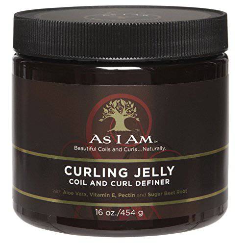 As I Am Curling Jelly - 16 Ounce - Curl & Coil Definer - Hi-Definition and Shine - Anti-Shrinkage and Stretches Curls - Anti-Frizz - Flake Free Formula