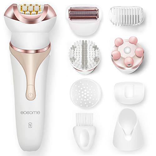 Electrical Shaver for Women,OOCOME Epilator Rechargeable Waterproof Bikini Trimmer Lady Electric Shave & Hair Removal ,4 in 1Cordless Wet & Dry Multi-Function Beauty Kits