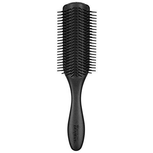 Denman Classic Styling Brush 9 Rows (Black) - D4 - Hair Brush for Blow-Drying & Styling ? Detangling, Separating, Shaping & Defining Curls