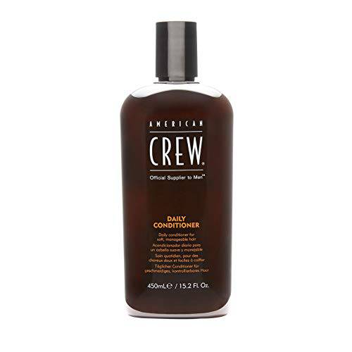 Men’s Conditioner by American Crew, Daily Conditioner for Soft, Manageable Hair, Naturally Derived, Vegan Formula, Citrus Mint, 15.2 Oz
