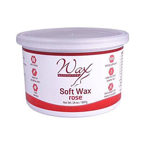 Wax Necessities Waxness Creamy Soft Wax Rose 14 Ounces