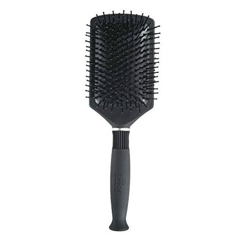 KareCo Large Paddle Brush: Cushioned Square Paddle Brush for Long or Wet Hair, Black Color