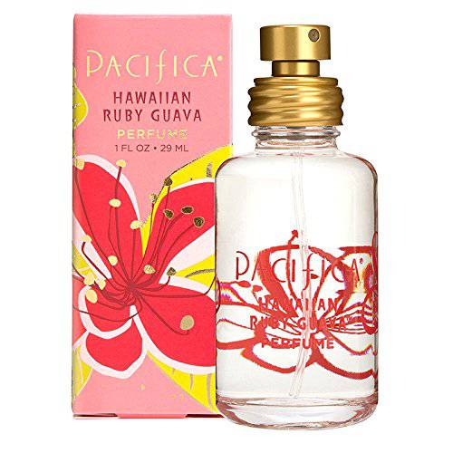 Pacifica Beauty, Hawaiian Ruby Guava Spray Clean Fragrance Perfume, Made with Natural & Essential Oils, Juicy Guava Citrus Scent, Vegan + Cruelty Free, Phthalate-Free, Paraben-Free