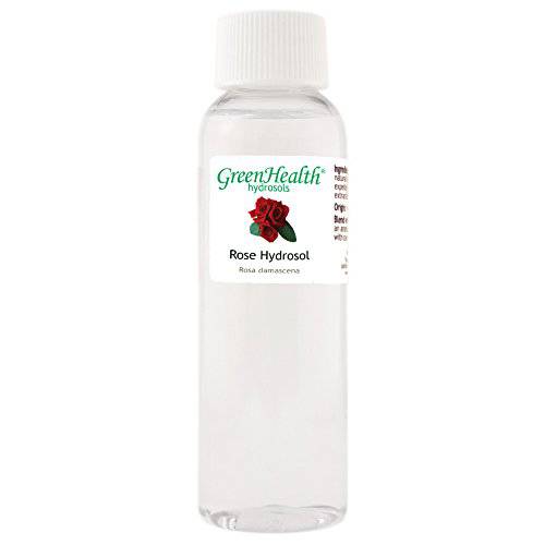 Rose Hydrosol (Floral Water) - 2 fl oz Plastic Bottle w/Cap - 100% pure