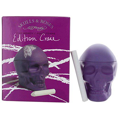 Ed Hardy Skulls and Roses Chalk Edition Eau de Parfum Spray for Women, 3.4 Fluid Ounce