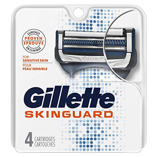 Gillette SkinGuard Men’s Razor Blade Refill for Sensitive Skin, 4 Blade Refill